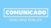 Comunicado aos candidatos do concurso